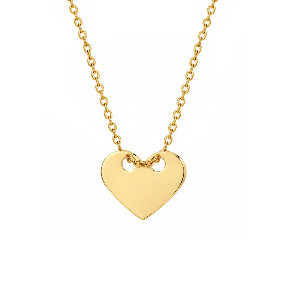 Collana in Argento Cuore Passante