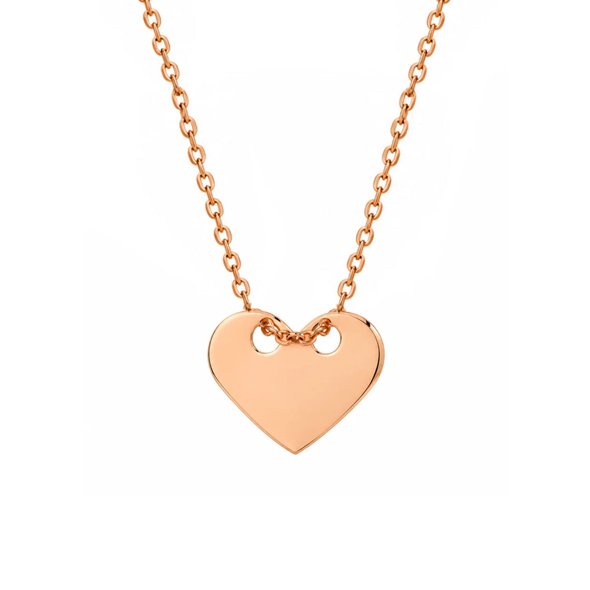 Collana in Argento Cuore Passante