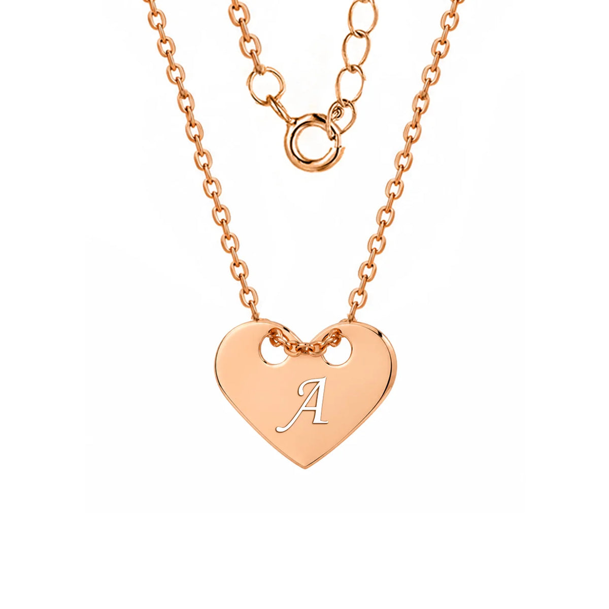 Collana in Argento Cuore Passante