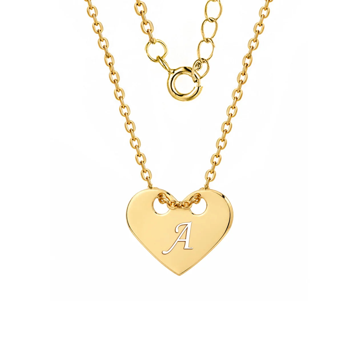 Collana in Argento Cuore Passante