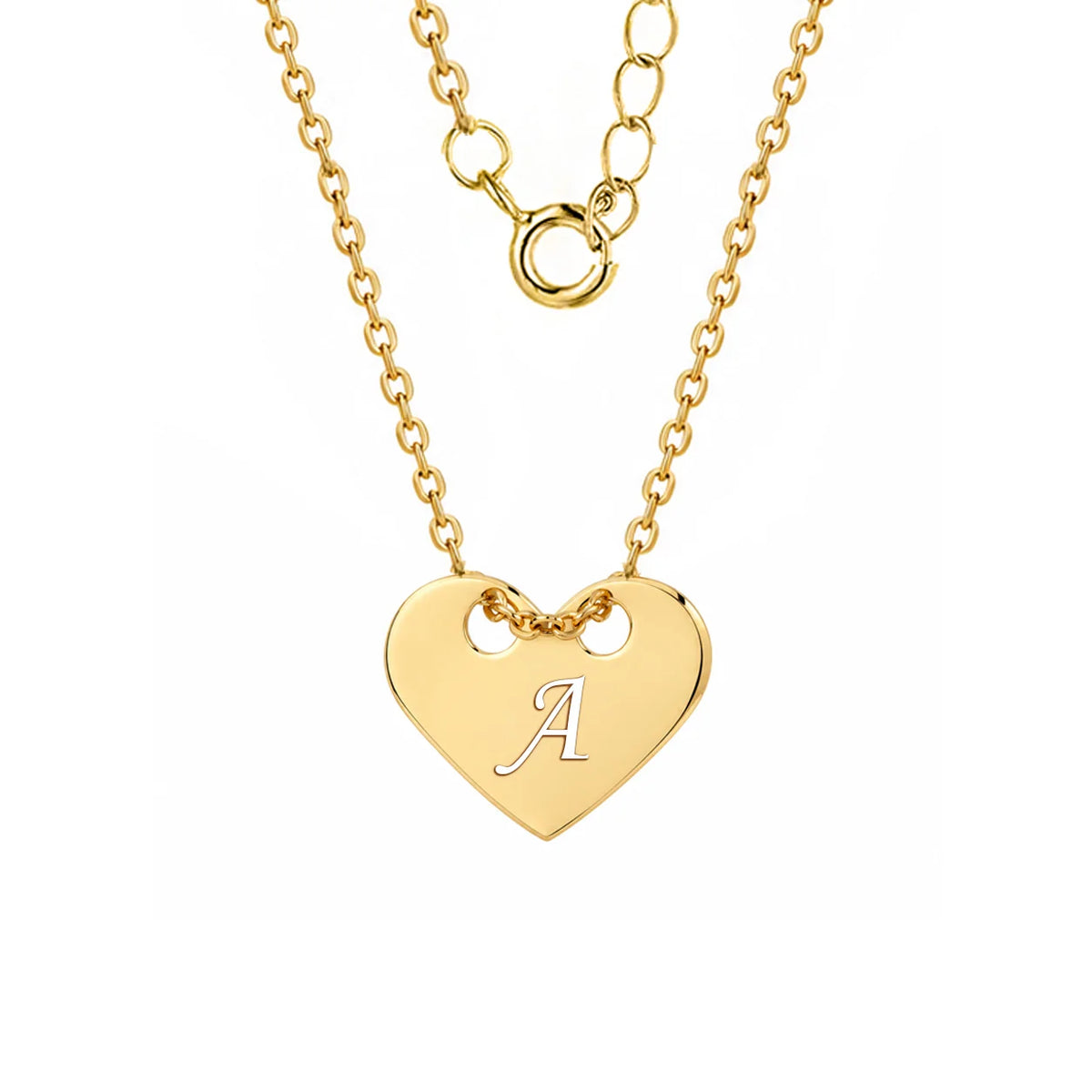 Collana in Argento Cuore Passante