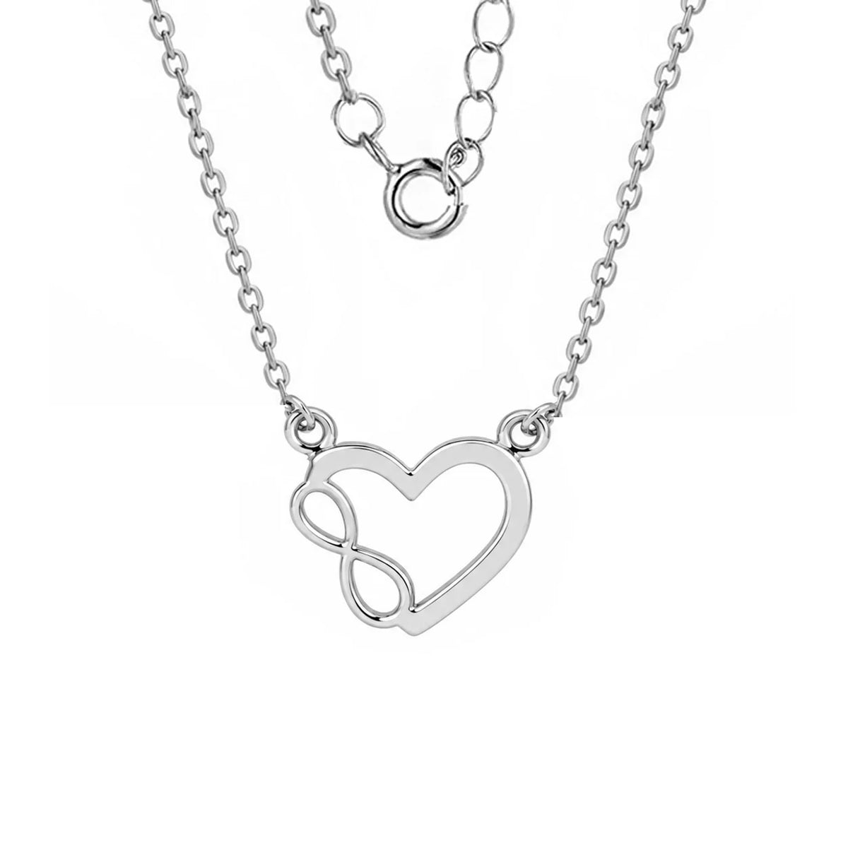 Collier en Argent Infinity Love