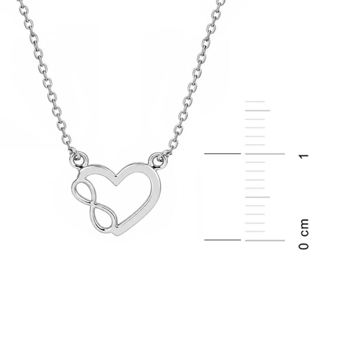 Collier en Argent Infinity Love