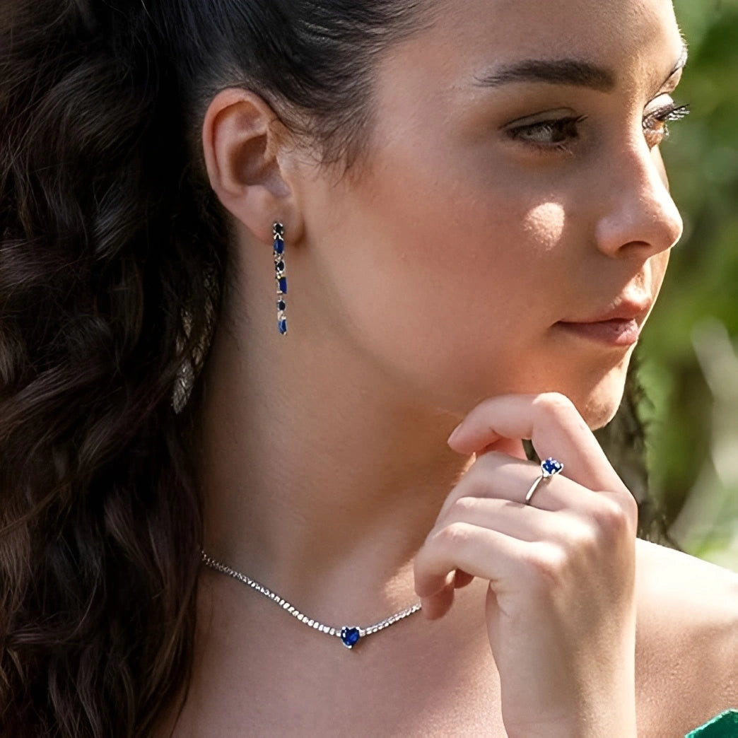 Elizabeth Tennis Halskette mit Zirkonia