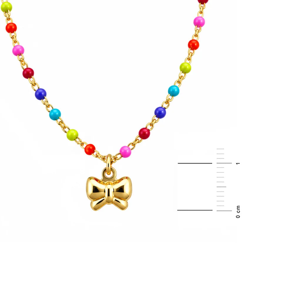 Parure da Bimba Rainbow con Fiocco