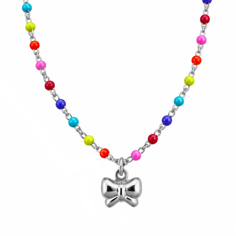Collana da Bimba Rainbow con Fiocco
