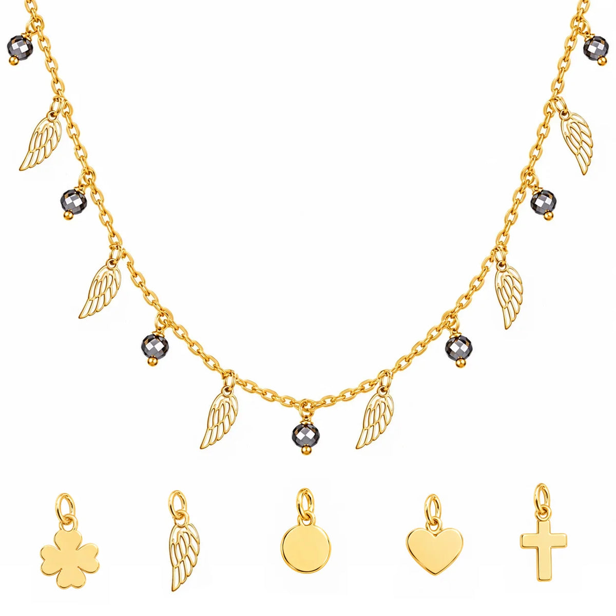 Collana in Argento Fantasy Charm e Pietre
