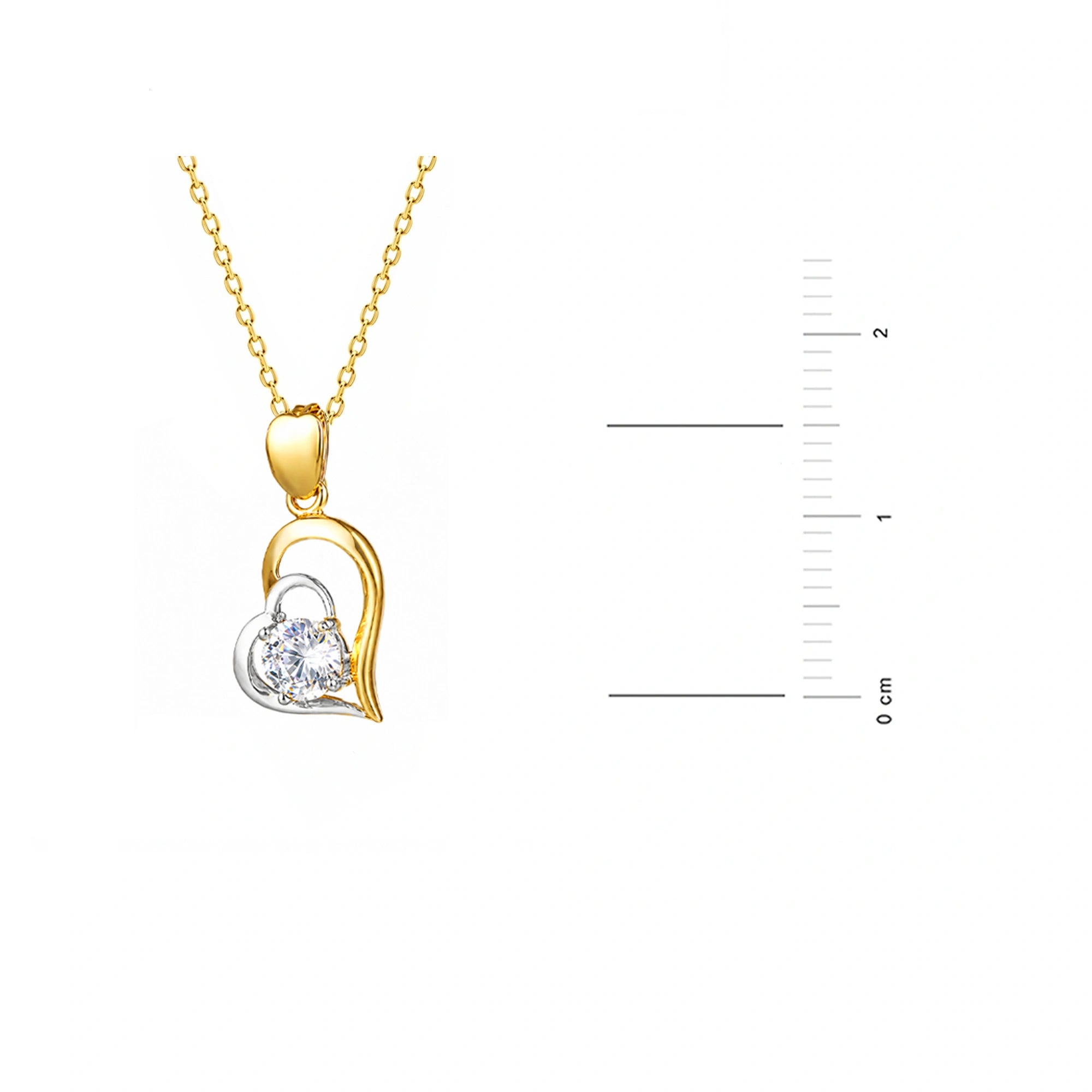 Collier en Or Cœur Pendentif