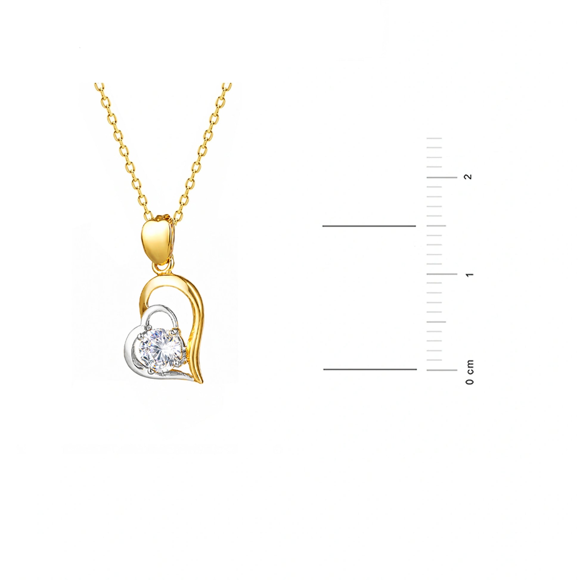 Collier en Or Cœur Pendentif