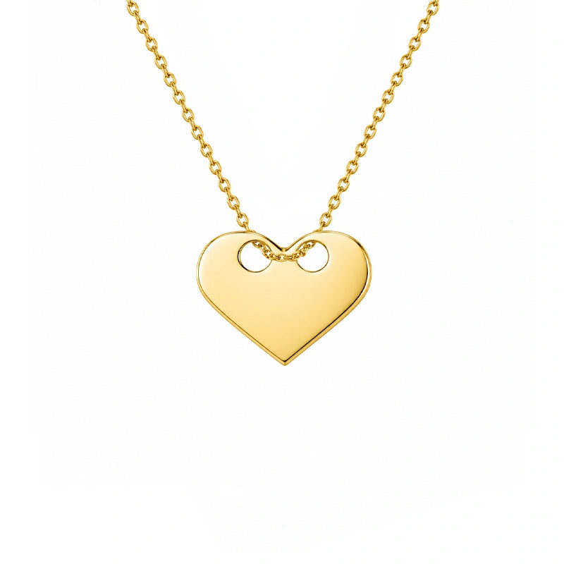 Collana in Oro Cuore Passante