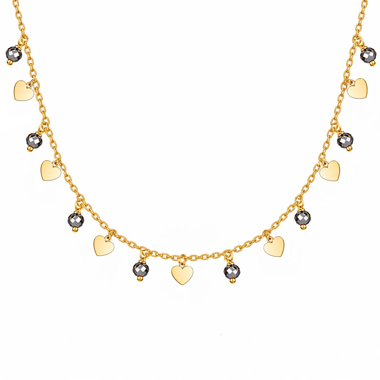 Collana in Argento Fantasy Mini Charm e Pietre