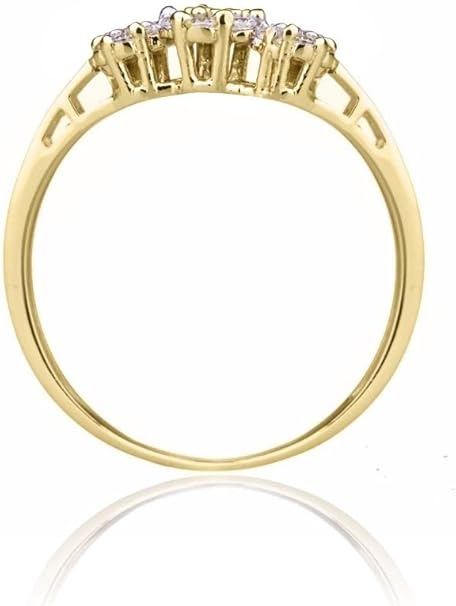 Bague Daisy en Or avec Zirconiums Cubiques