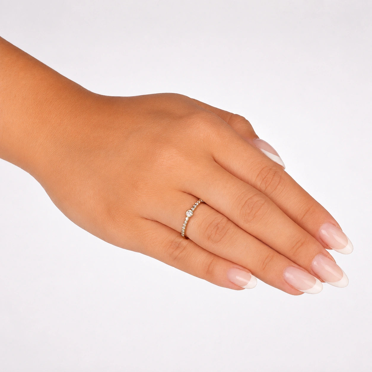 Anillo Grace en oro y circonita cúbica