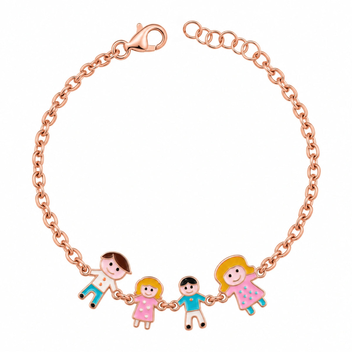 Pulsera Family con charms esmaltados
