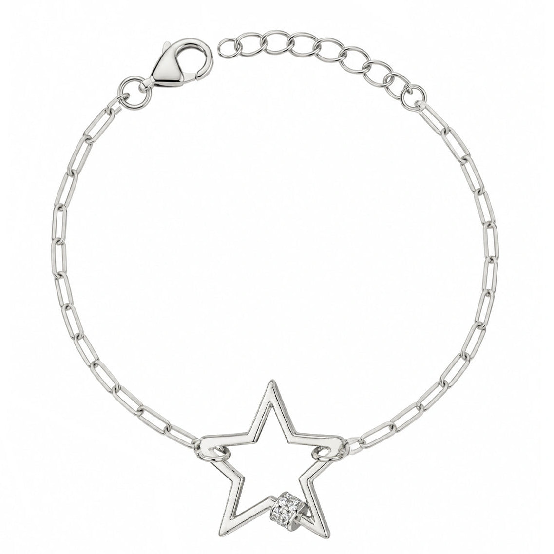 Star Bracelet with Zircons