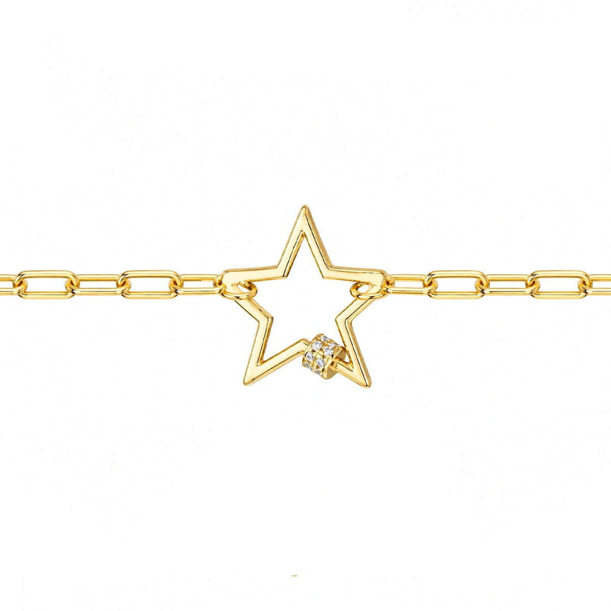 Star Bracelet with Zircons