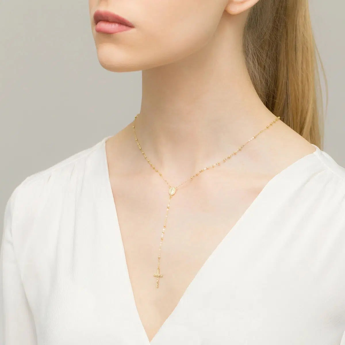 Collana Rosario in Oro 14 KT