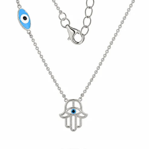 Collier Main de Fatma avec Œil Émaillé