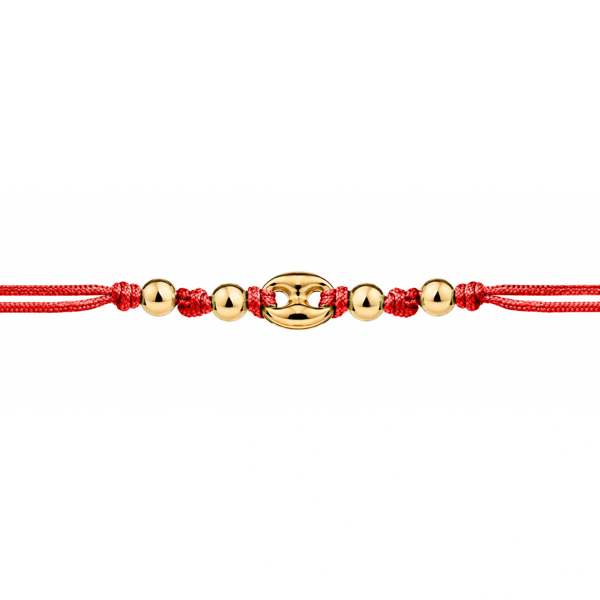Bracciale Marina Argento Rodiato Cordino e Sfere