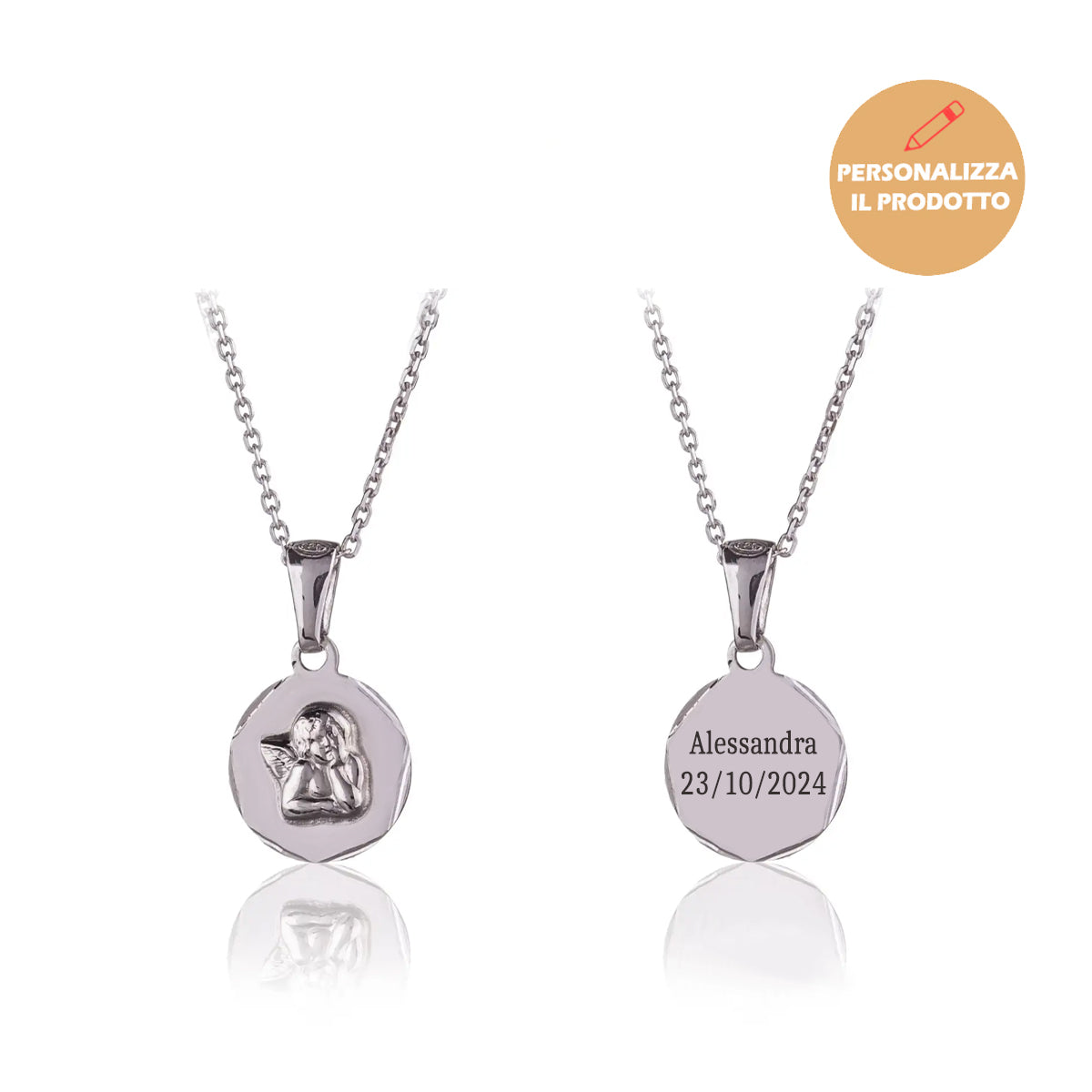 Collana con Angioletto Pensieroso