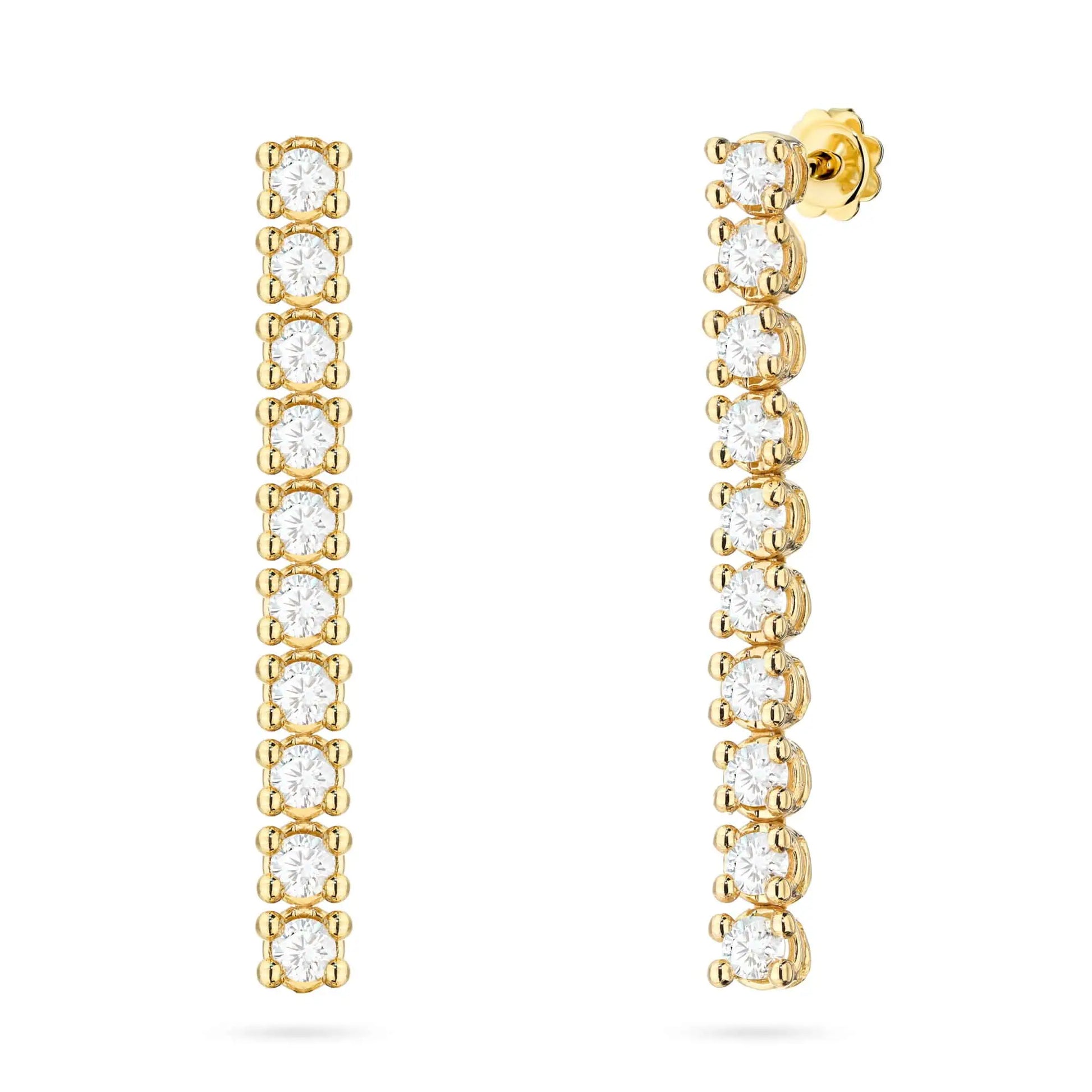 Orecchini Scintilla in Oro con Diamanti HPHT