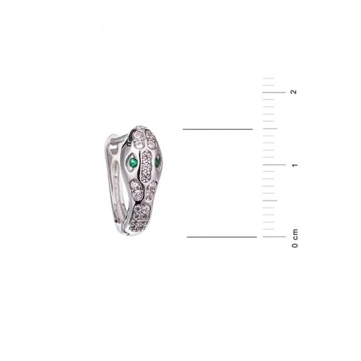 Orecchini Testa di Serpente Rodiati