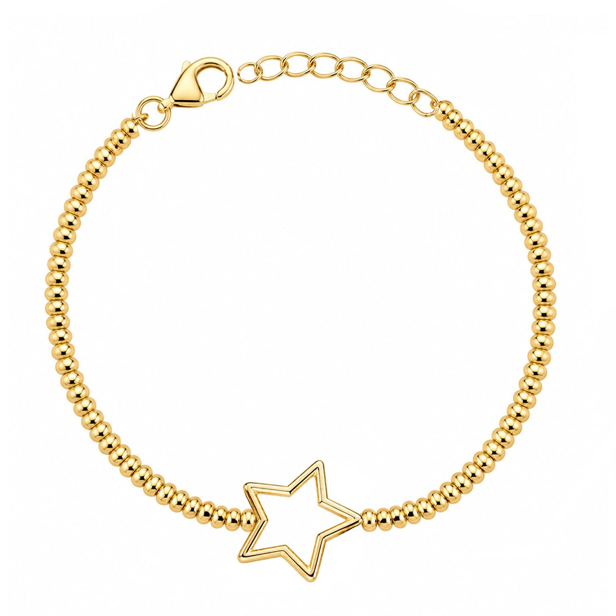 Bracelet avec Anneaux et Étoile