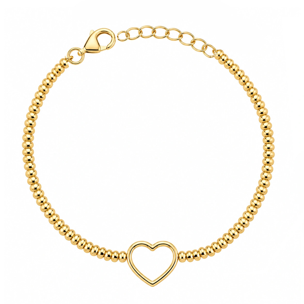 Pulsera con Anillitos y Corazón