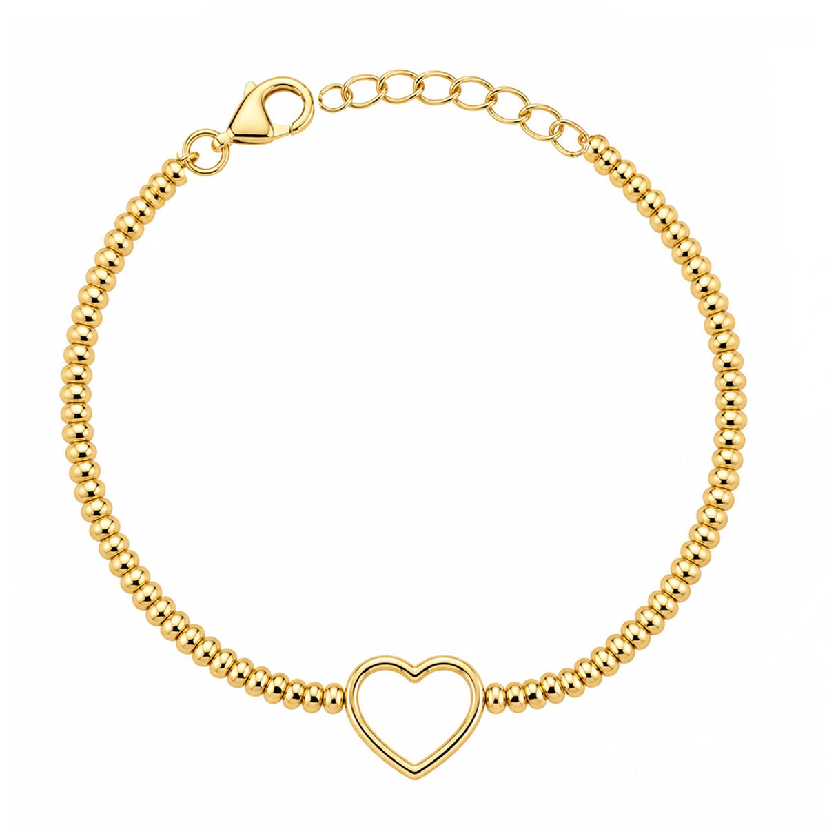Armband mit Ringen und Herz