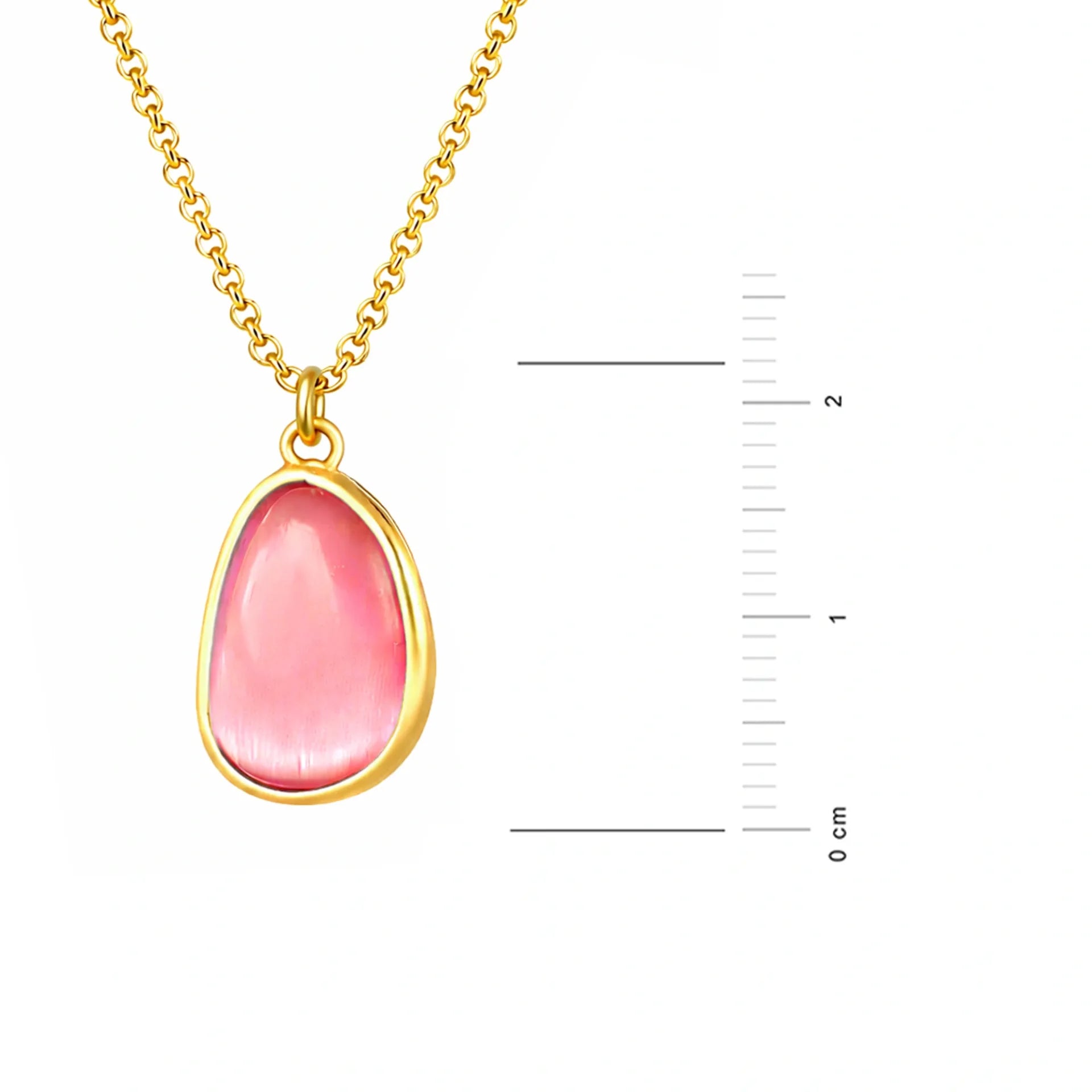 Set aus vergoldetem Silber mit Tropfen und Katzenauge