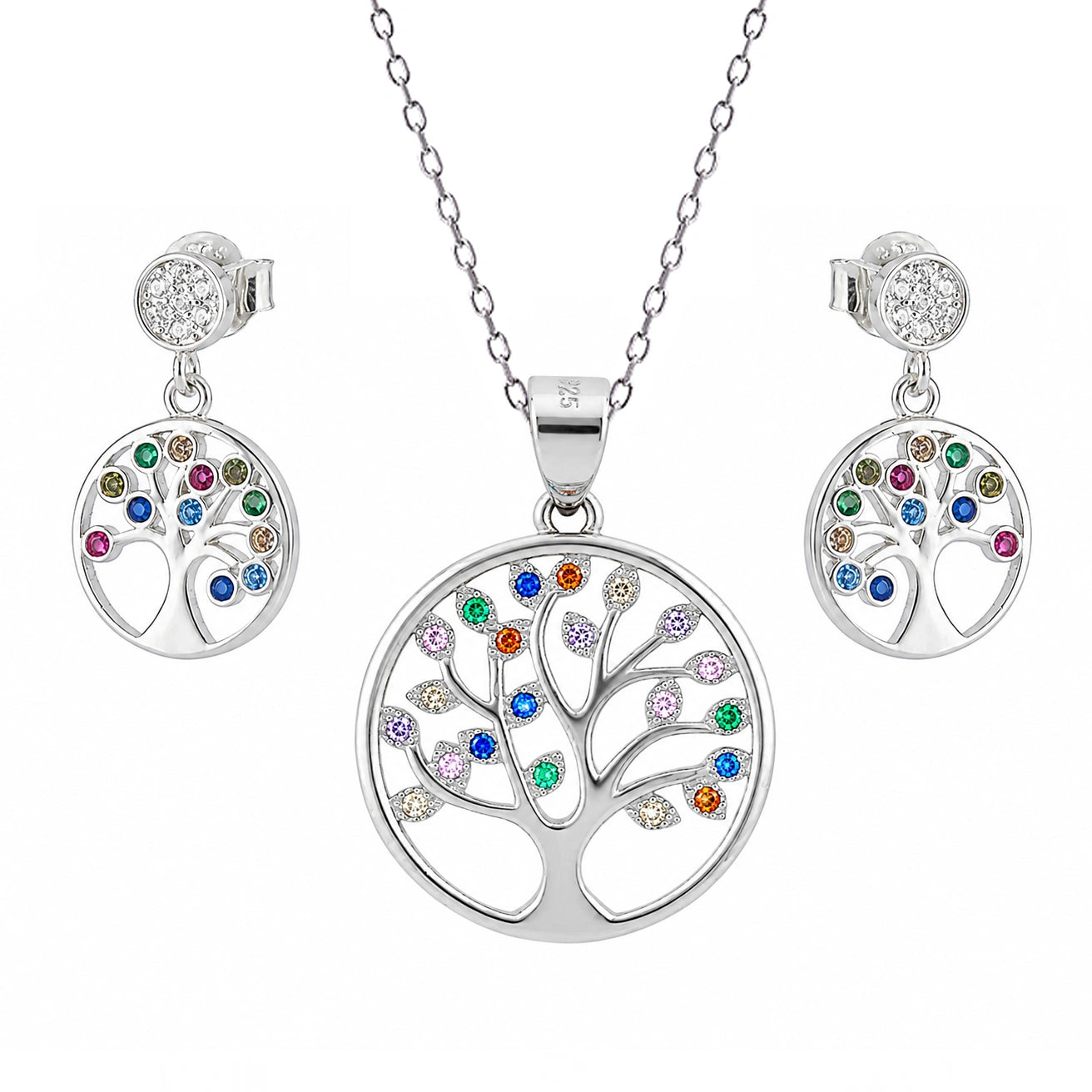 Conjunto Árbol de la Vida con Circonitas