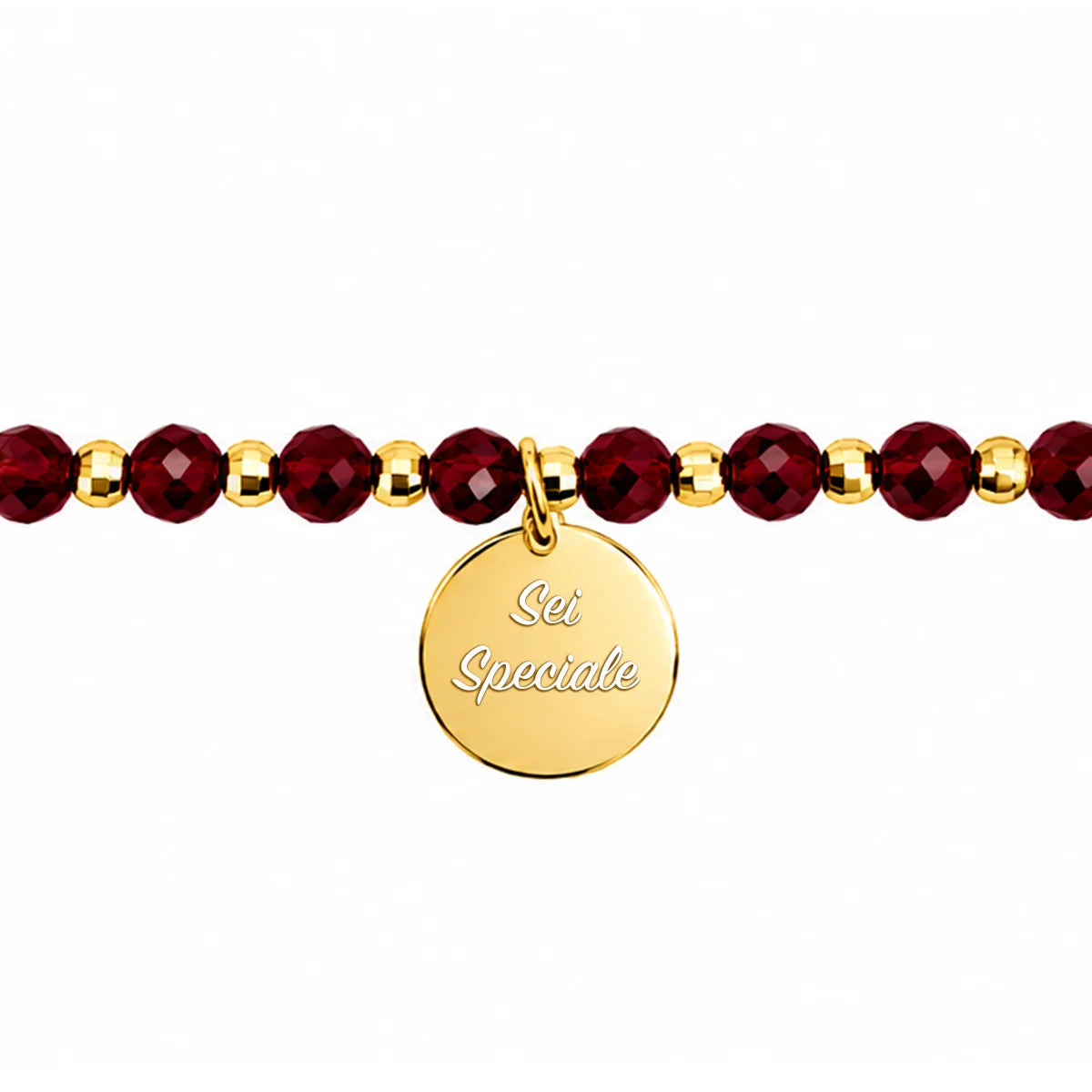 Bracciale con Pietre Sfaccettate e Sfere