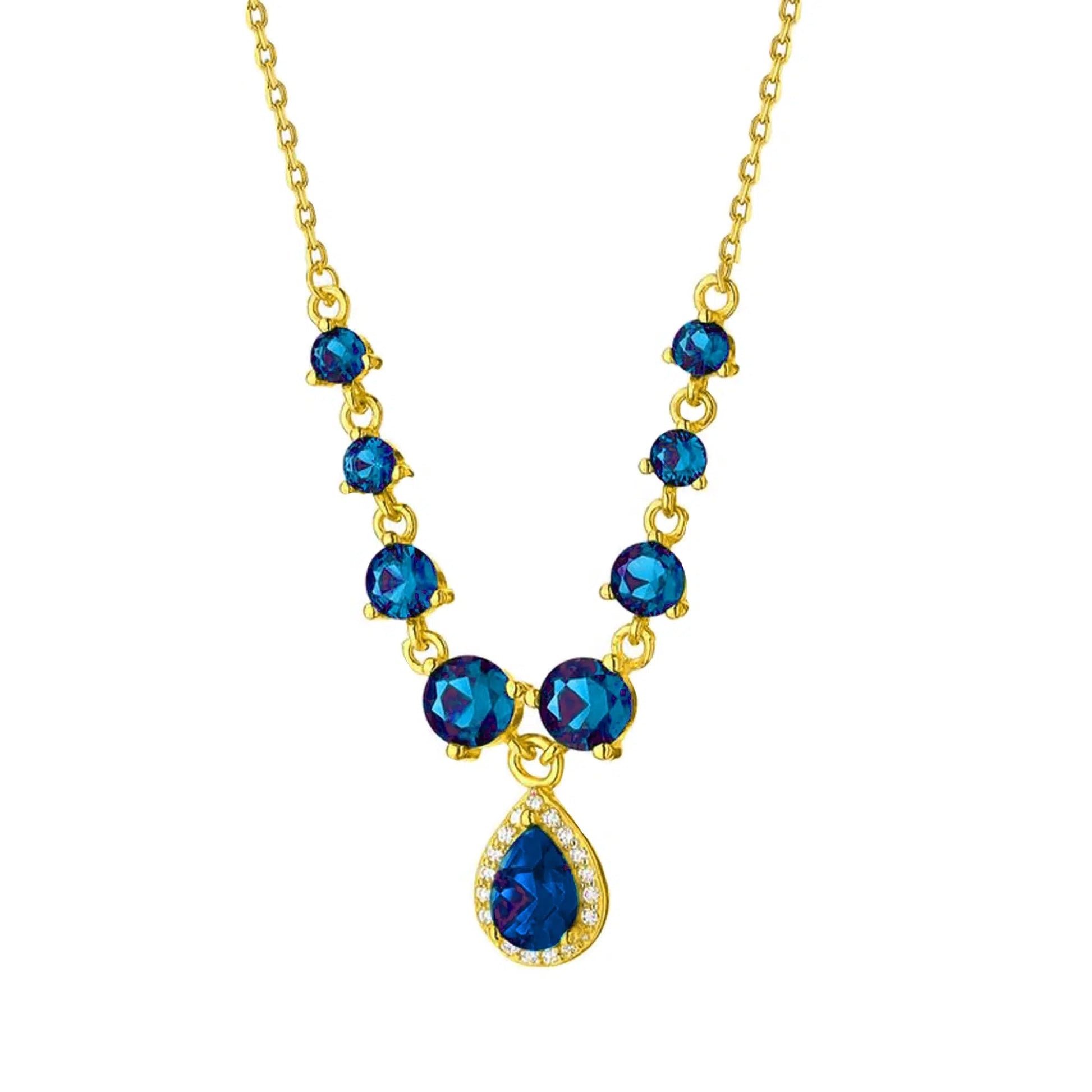 Goldene Tau-Kette mit Zirkonia