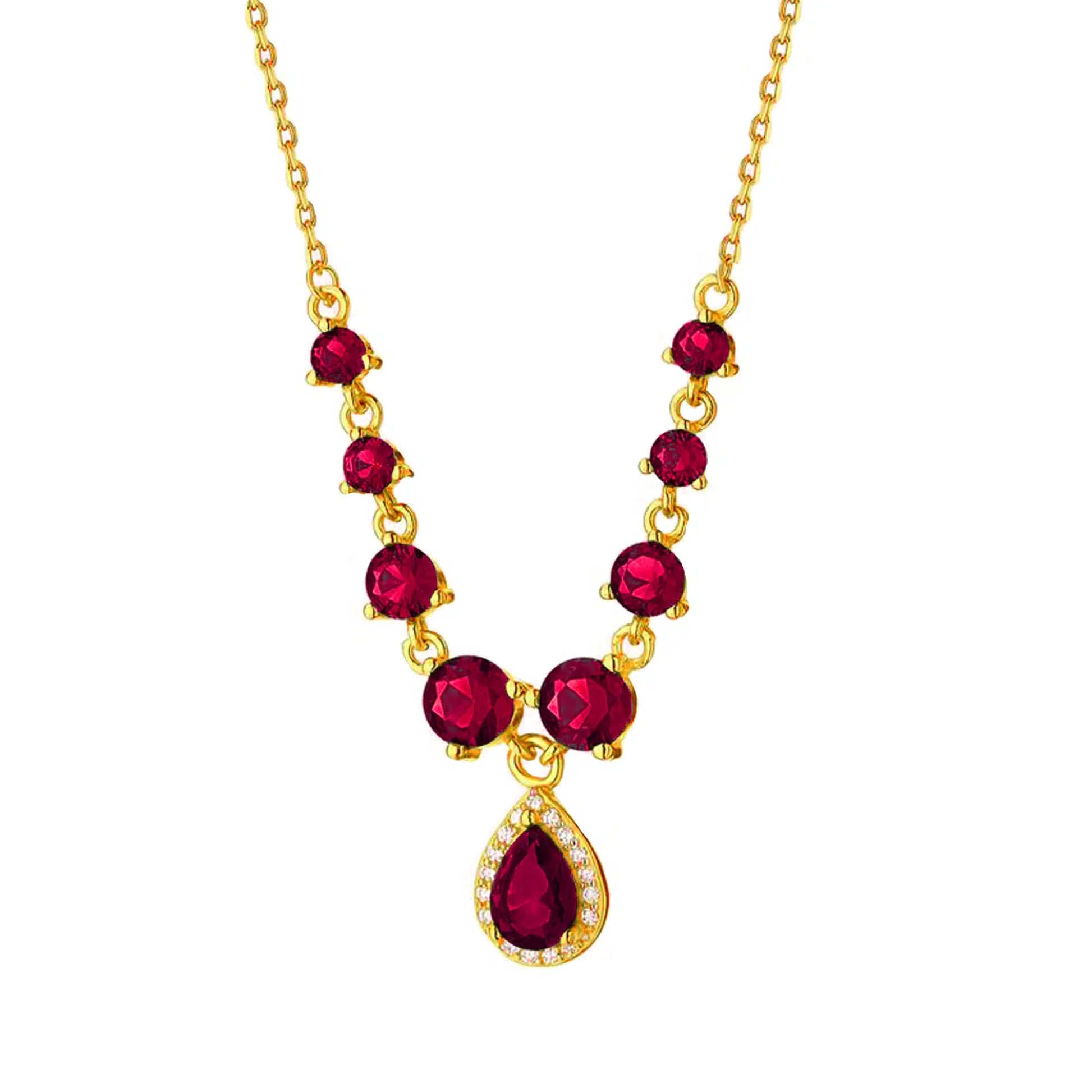 Goldene Tau-Kette mit Zirkonia