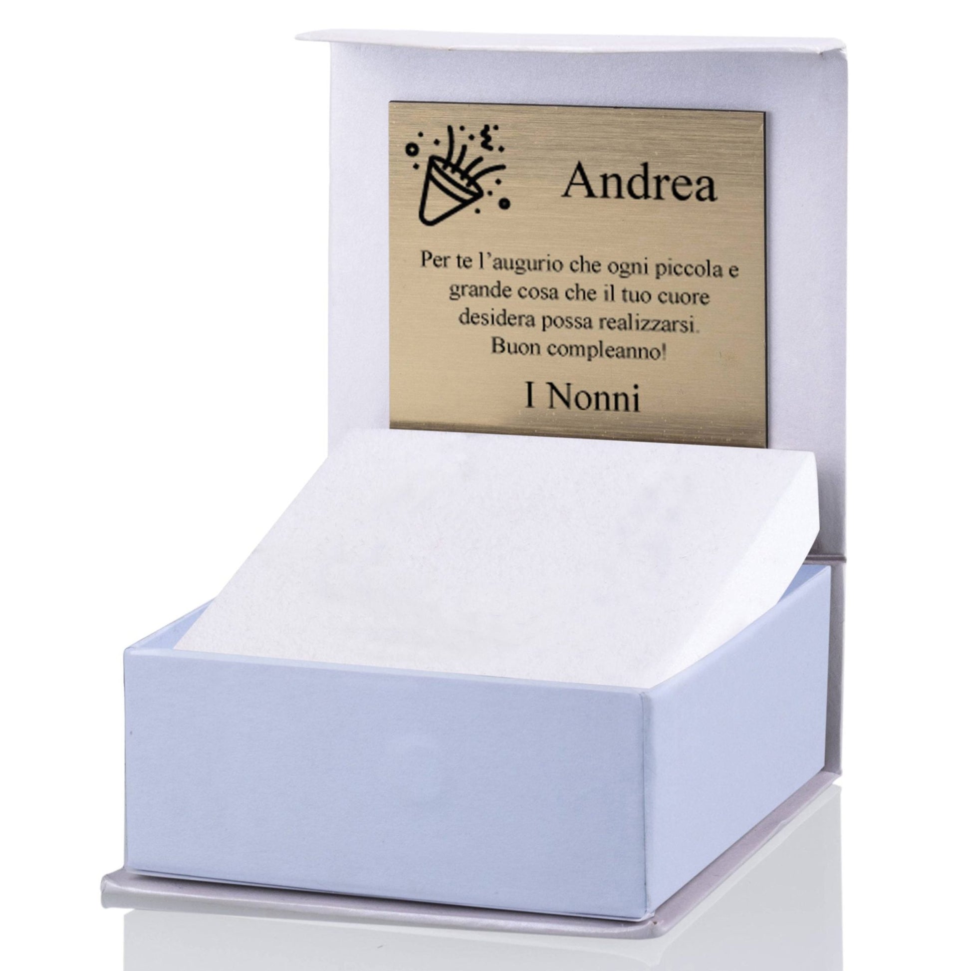 Kinderarmband aus 925er Silber mit personalisierbarer Plakette und Engelanhänger