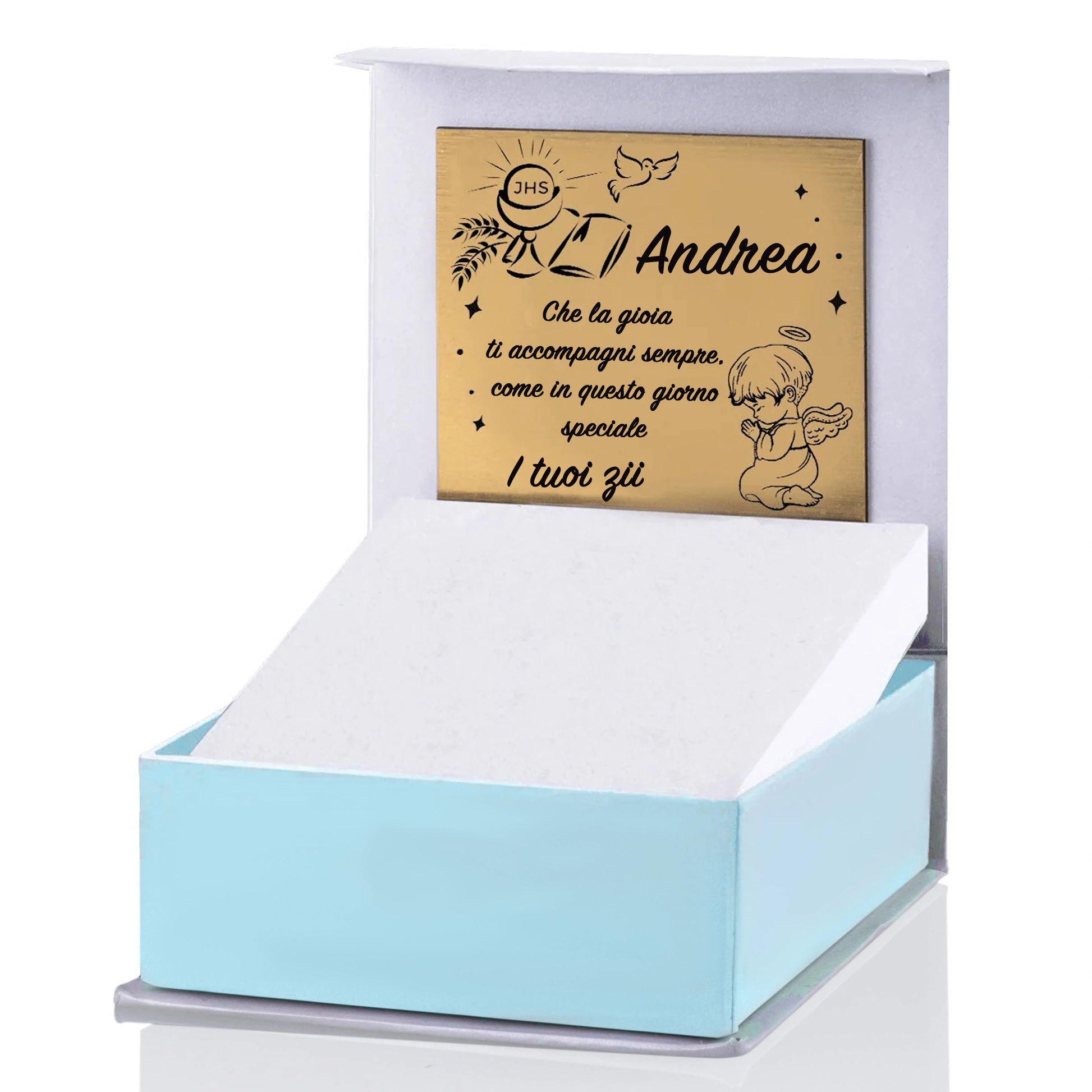 Collana con Medaglia Rettangolare Dorata Kids Collection Bimbo