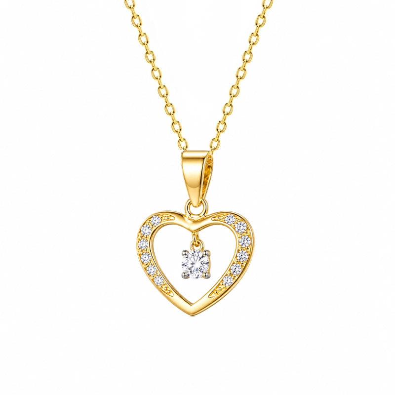 Collier en Or Cœur Point de Lumière