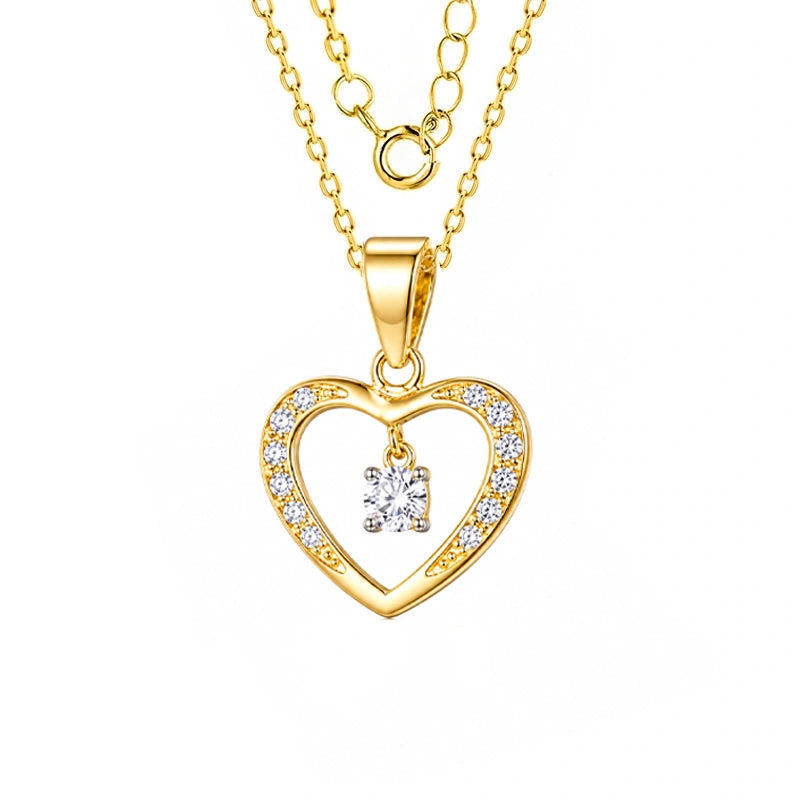 Collier en Or Cœur Point de Lumière