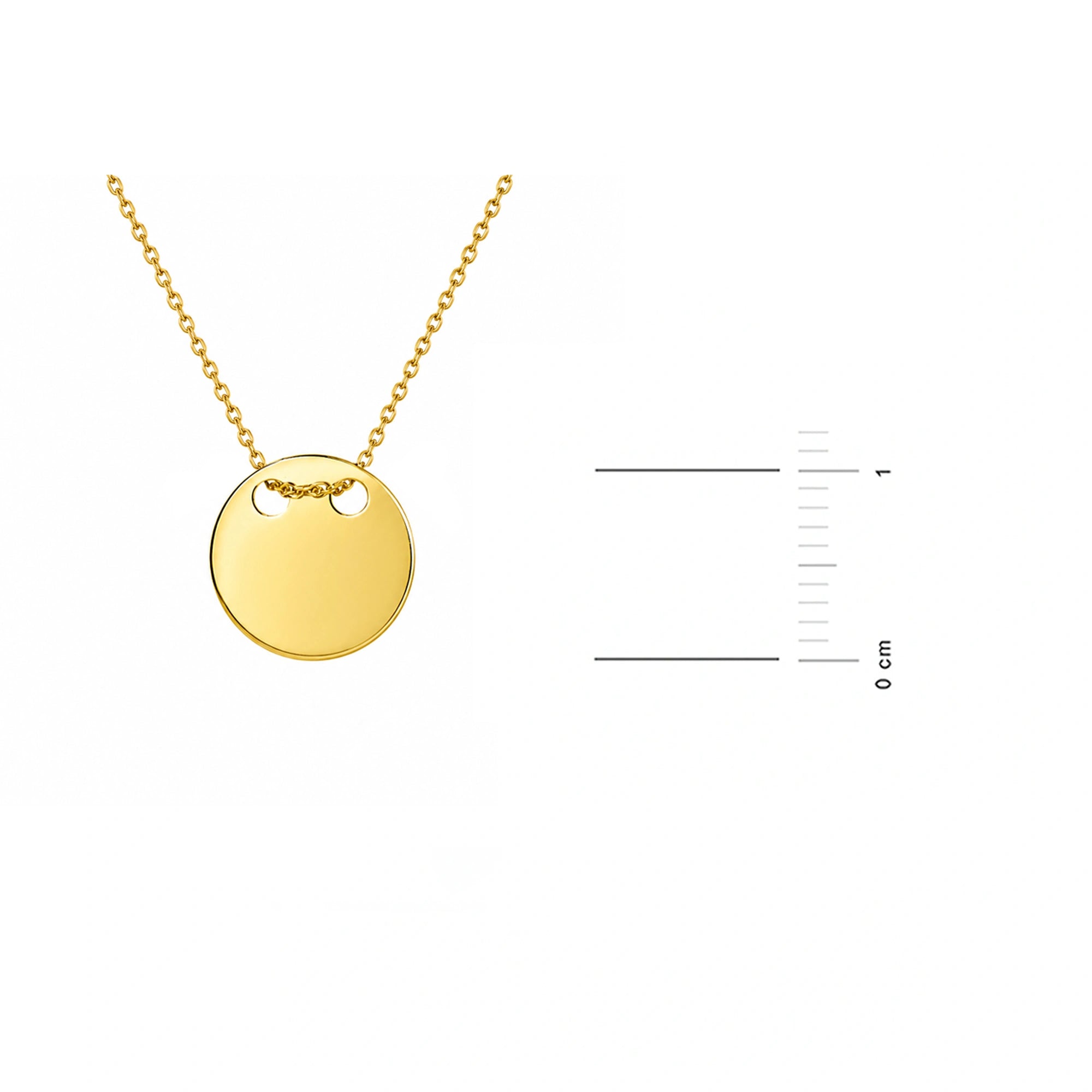 Collana in Oro con Medaglia Incidibile