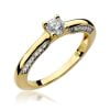 Anello In Oro con Diamante 0,30 ct e 20 Diamanti 0,14 ct