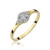 Anello In Oro con 14 Diamanti 0,07 ct