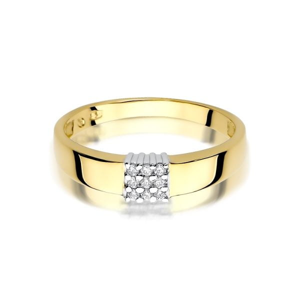 Anello In Oro 14kt con 12 diamanti 0,05 ct