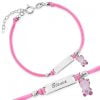 Bracciale Argento Bimba Orsetto Rosa