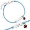 Bracciale Argento Bimbo Palla Rosso Nera