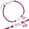 Bracciale Argento Bimba Cordoncino Rosso Ape