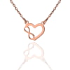 Collana in Argento Rosè Infinity Love