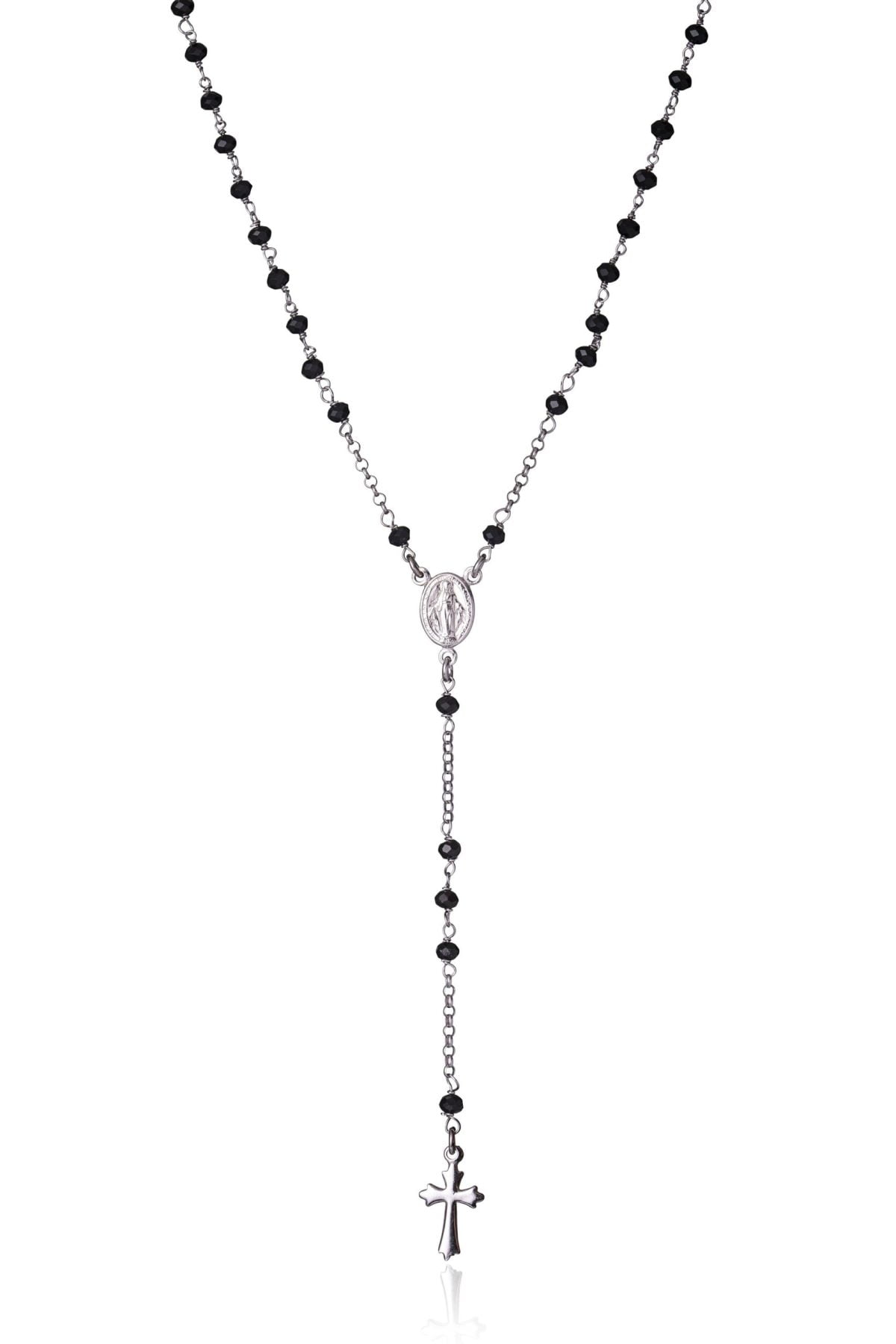 Collana Pendente in Argento con Inserti Religiosi