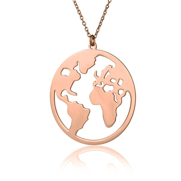 Collana in Argento Rosè World