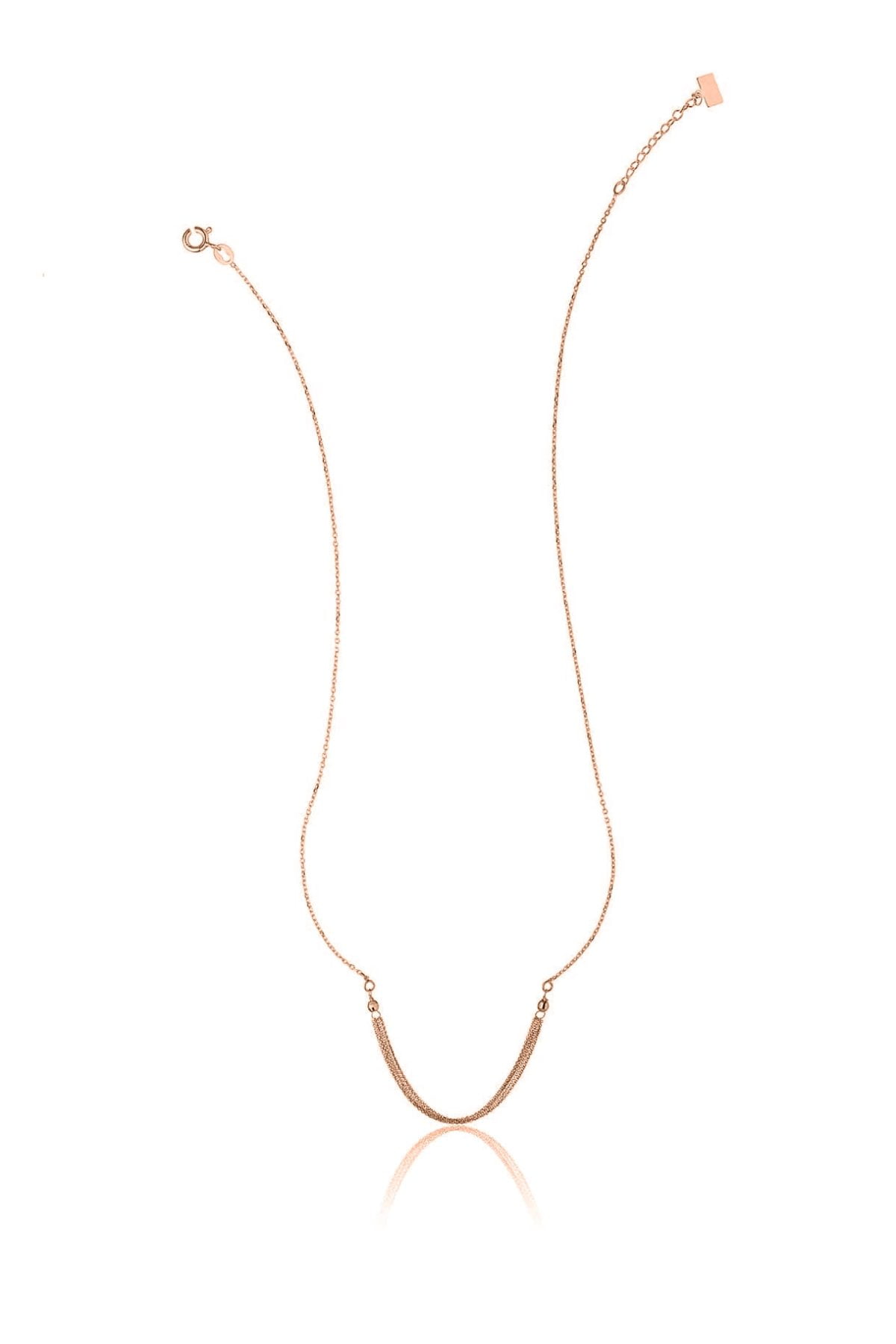 Collana in Argento Rosè Chains