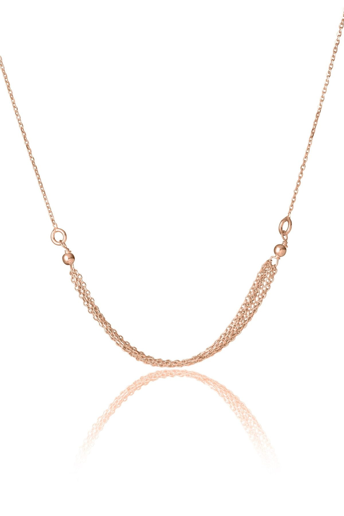 Collana in Argento Rosè Chains